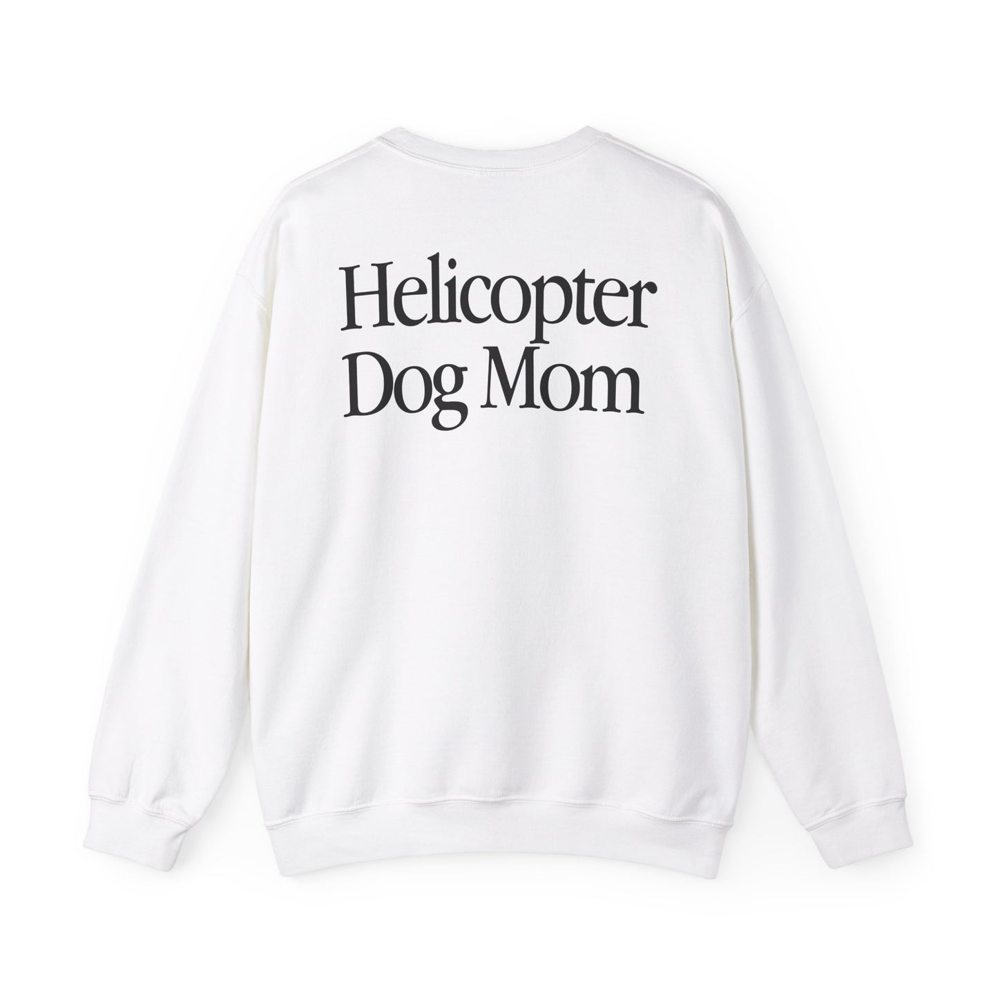 BACK Helicopter Dog Mom + DUNEY Logo Crewneck