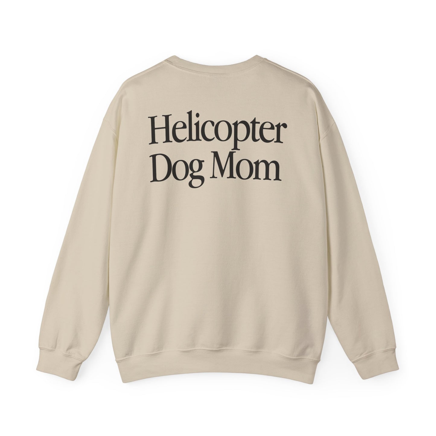 BACK Helicopter Dog Mom + DUNEY Logo Crewneck