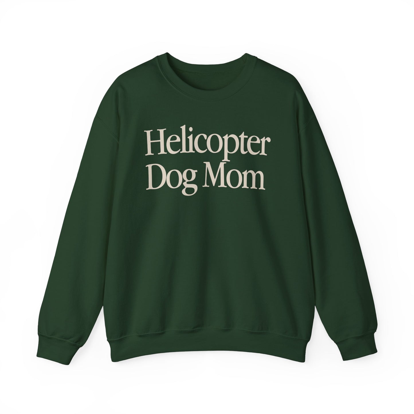 FRONT Helicopter Dog Mom Crewneck