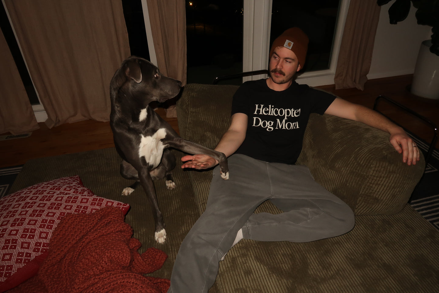 Helicopter Dog Mom Vintage Tee